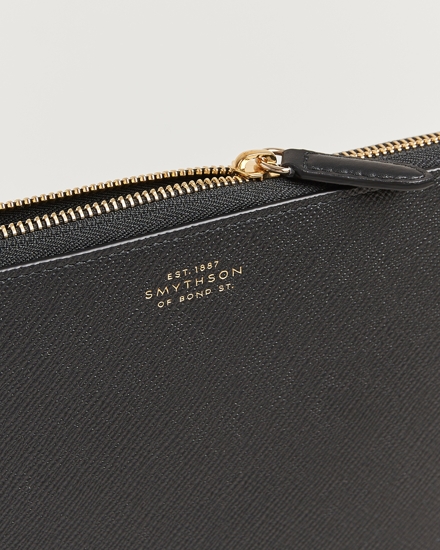 Herren | Taschen | Smythson | Panama Small Laptop Case Black