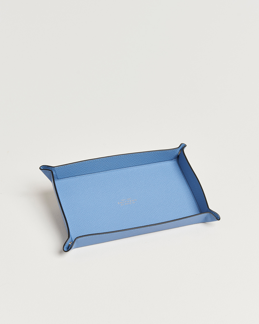Herren | Für das Zuhause | Smythson | Panama Leather Trinket Tray Blue Nile