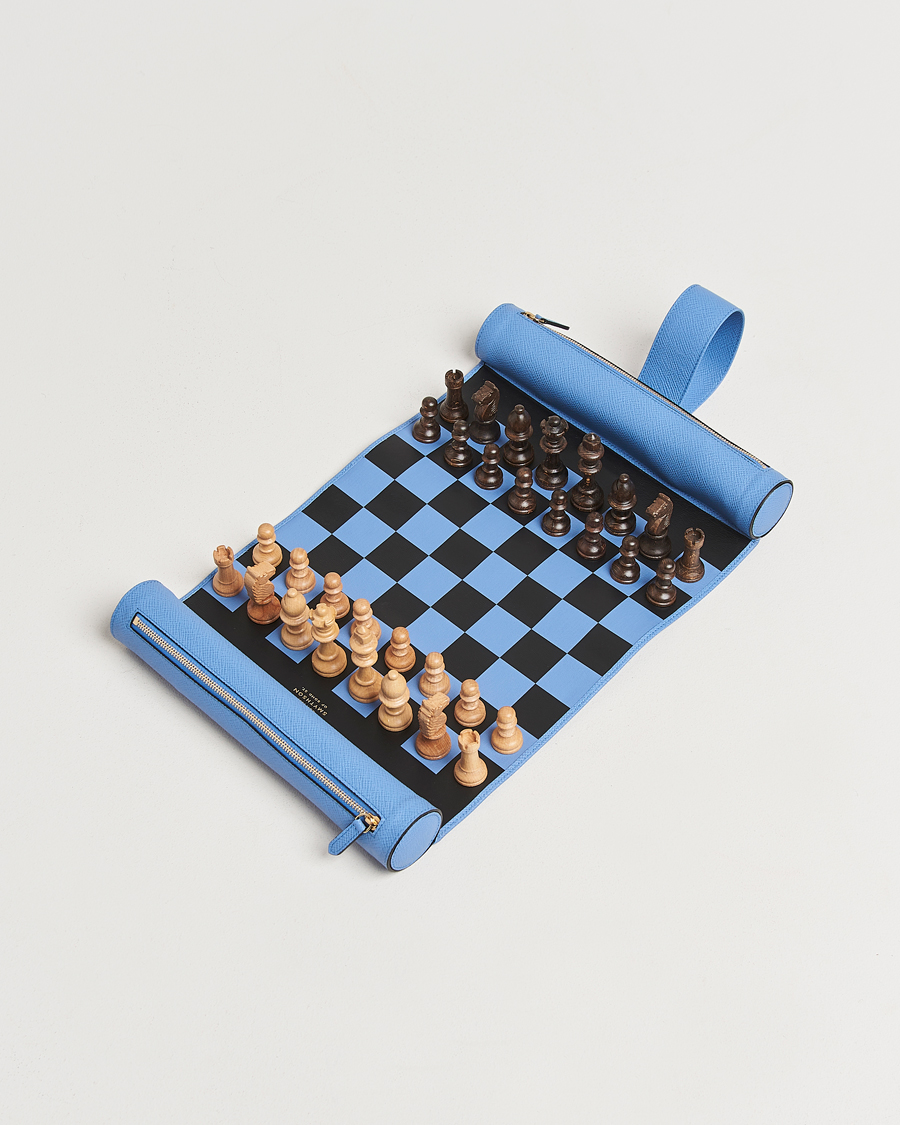 Herren | Smythson Panama Chess Roll Nile Blue | Smythson | Panama Chess Roll Nile Blue