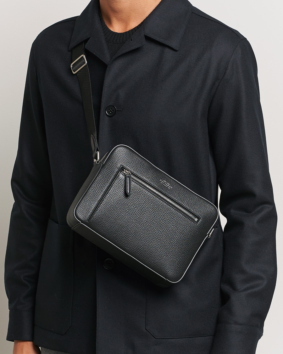 Herren | Taschen | Smythson | Ludlow Zip Crossbody Bag Black