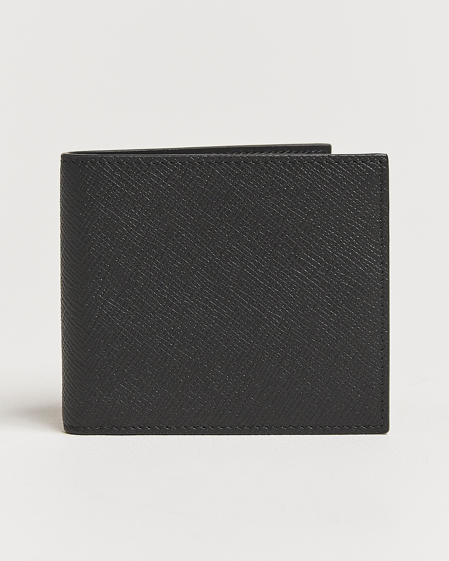 Herren | Geldbörsen | Smythson | Panama 6 Card Leather Wallet Black