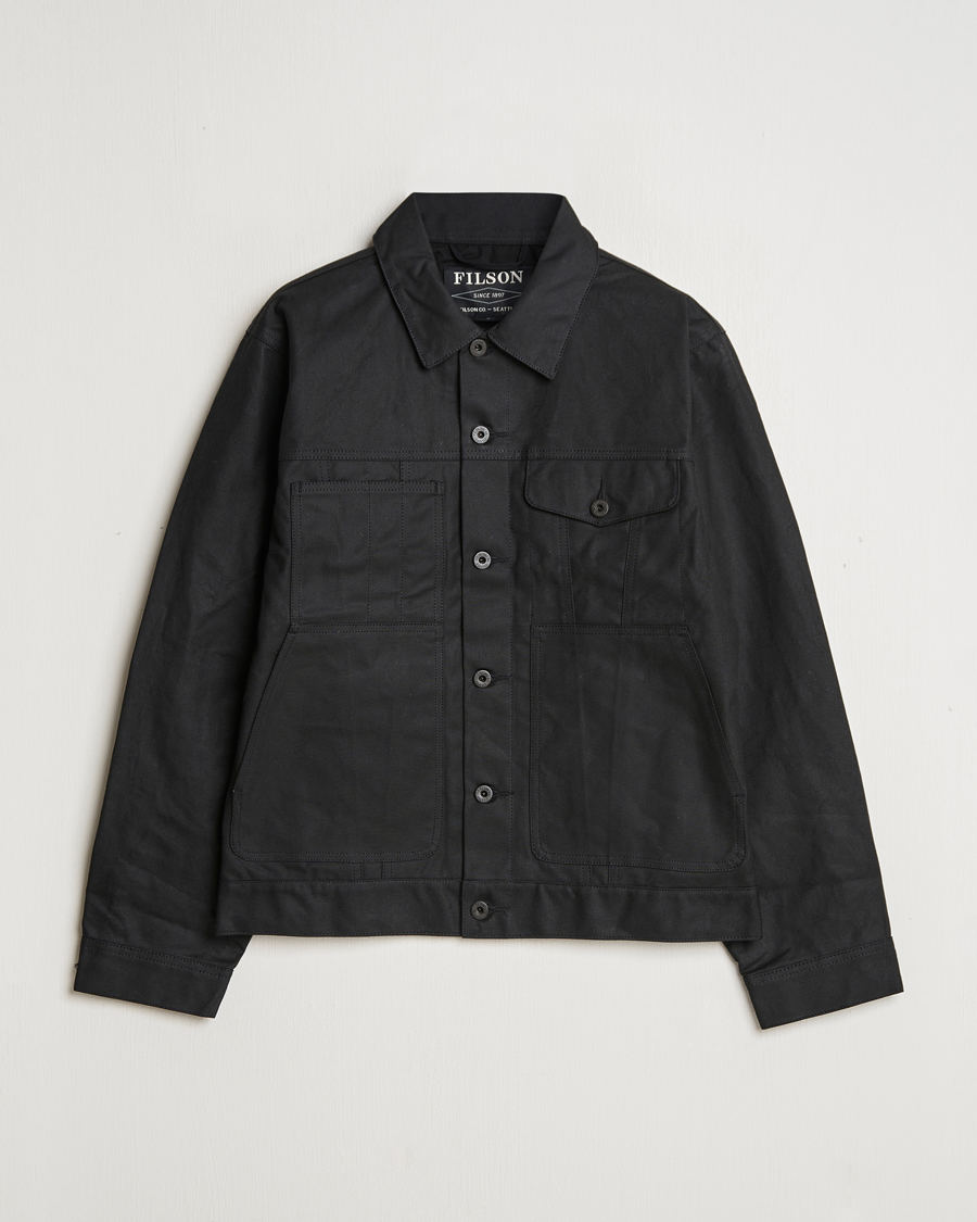 Herren | Jacken | Filson | Tin Cloth Short Lined Cruiser Black