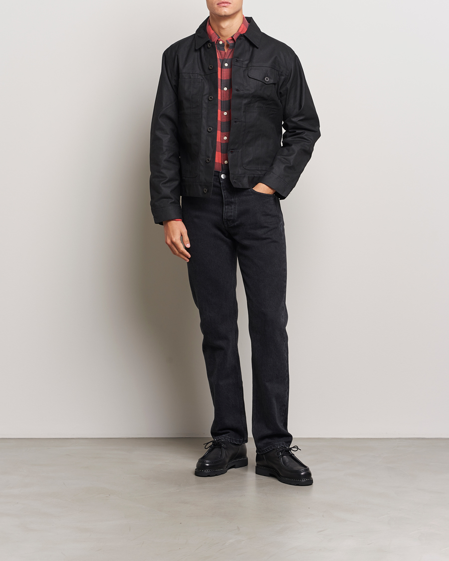 Herren | Jacken | Filson | Tin Cloth Short Lined Cruiser Black