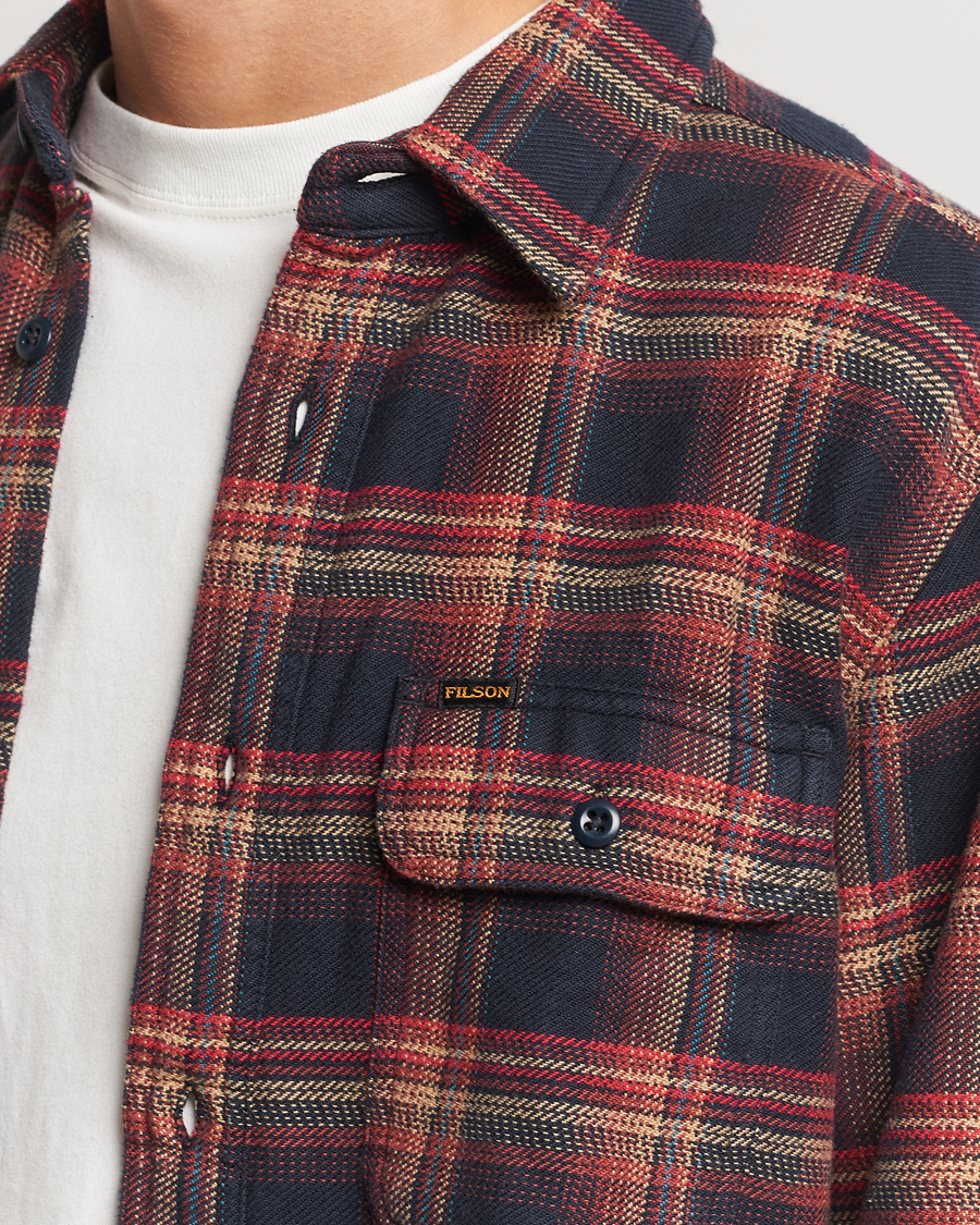 Herren | Hemden | Filson | Vintage Flannel Work Shirt Black/Rust