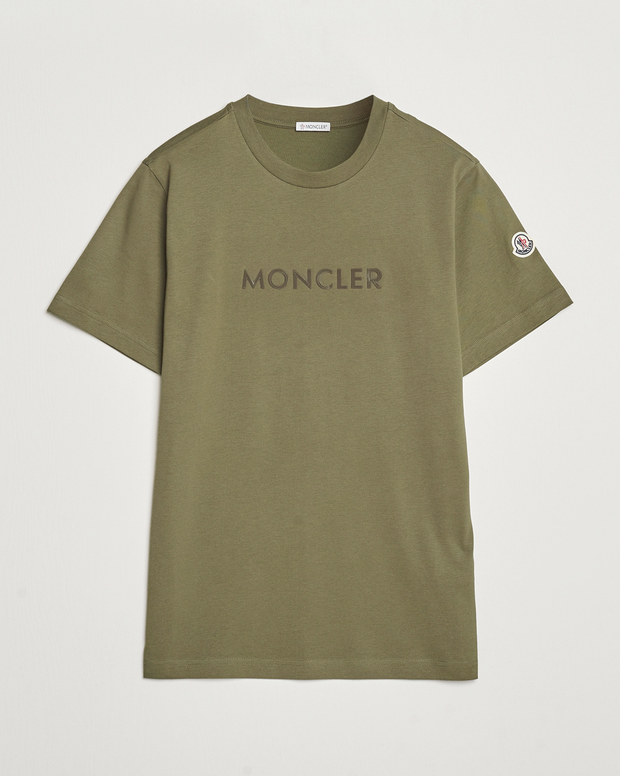 Herren | T-Shirts | Moncler | Lettering T-Shirt Military
