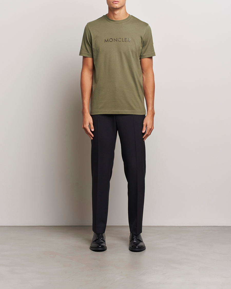 Herren | T-Shirts | Moncler | Lettering T-Shirt Military