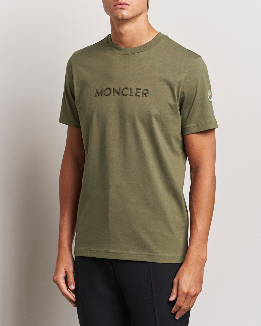 Herren | T-Shirts | Moncler | Lettering T-Shirt Military