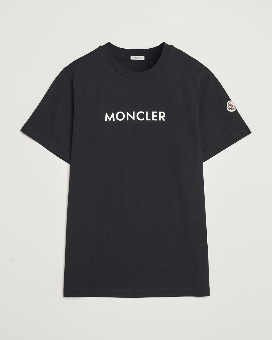Herren | T-Shirts | Moncler | Lettering T-Shirt Black