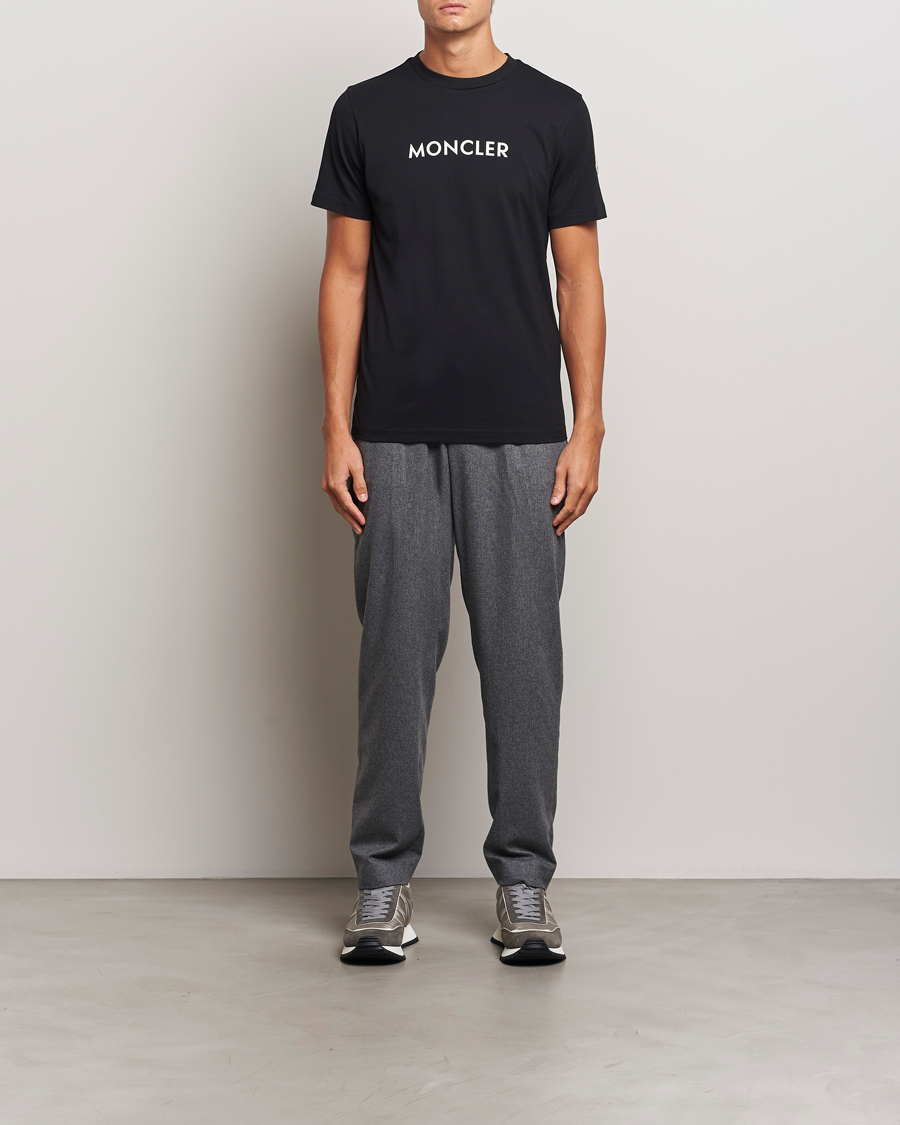 Herren | T-Shirts | Moncler | Lettering T-Shirt Black