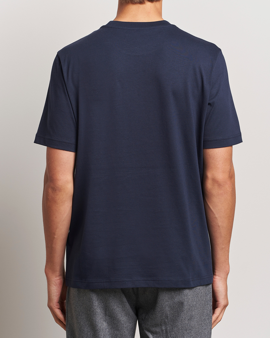 Herren | T-Shirts | Moncler | All Over Lettering T-Shirt Navy