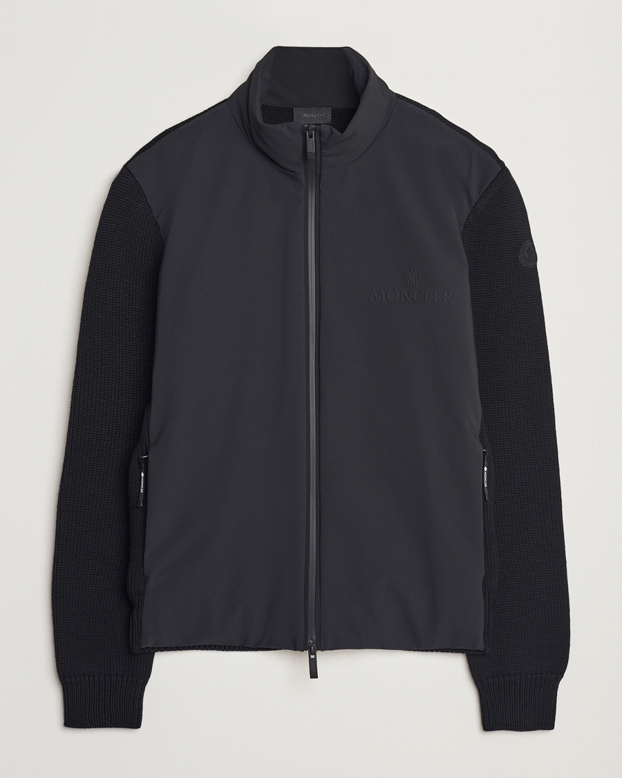 Herren | Pullover | Moncler | Hybrid Zip Cardigan Black