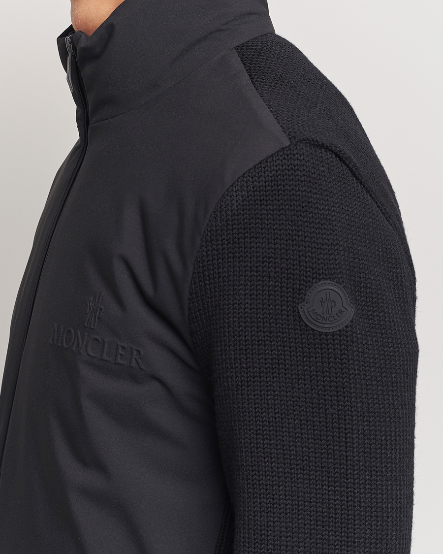 Herren | Pullover | Moncler | Hybrid Zip Cardigan Black