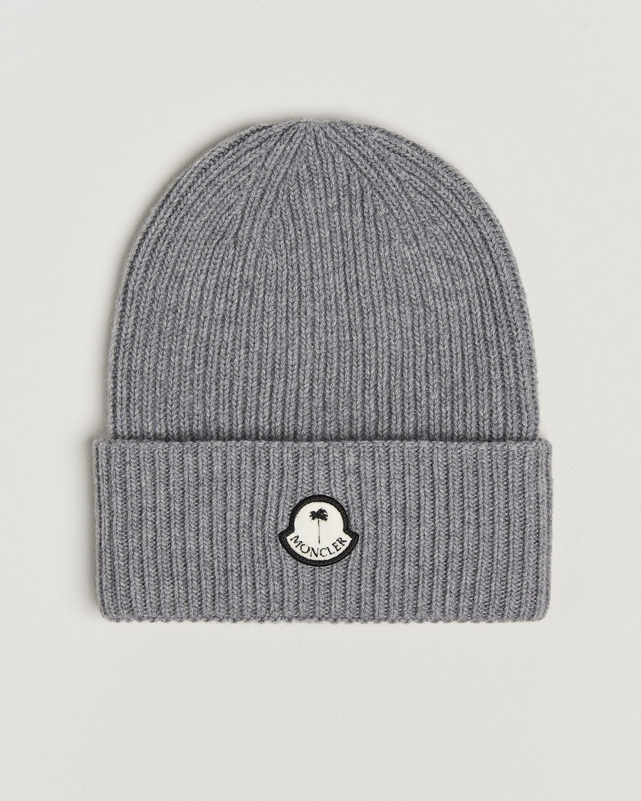 Herren | Mützen | Moncler Genius | X Palm Angels Rib Wool Beanie Grey