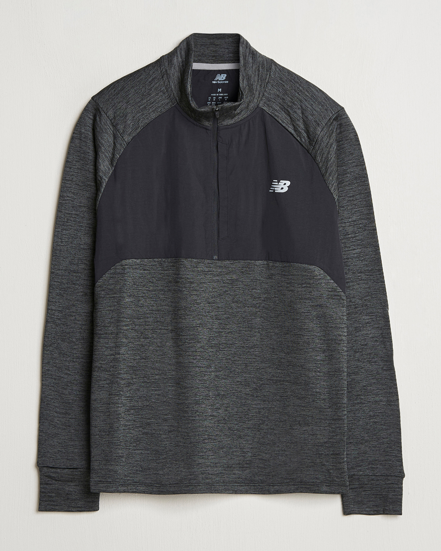 Herren | Pullover | New Balance Running | Heat Grid Half Zip Black