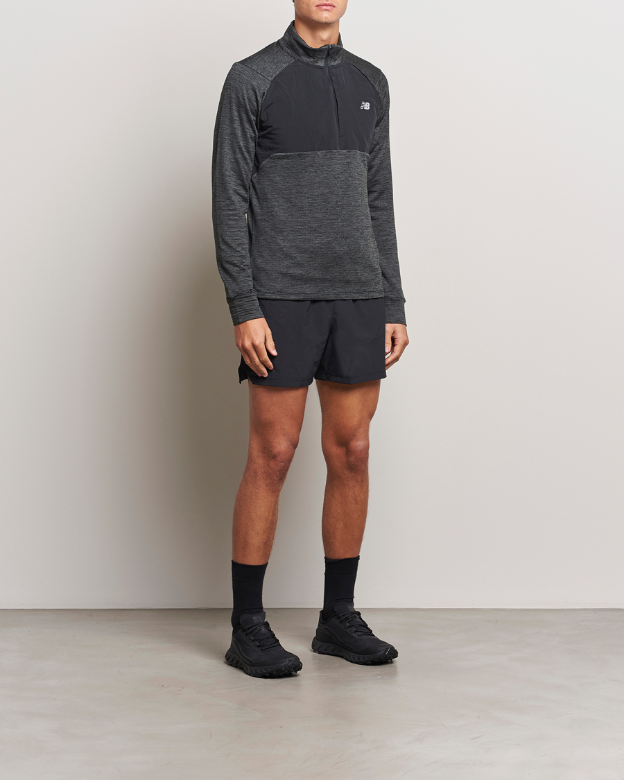 Herren | Pullover | New Balance Running | Heat Grid Half Zip Black