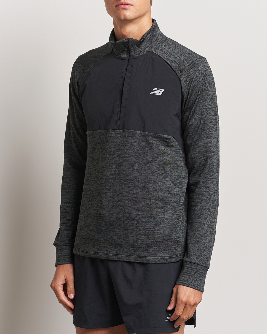 Herren | Pullover | New Balance Running | Heat Grid Half Zip Black