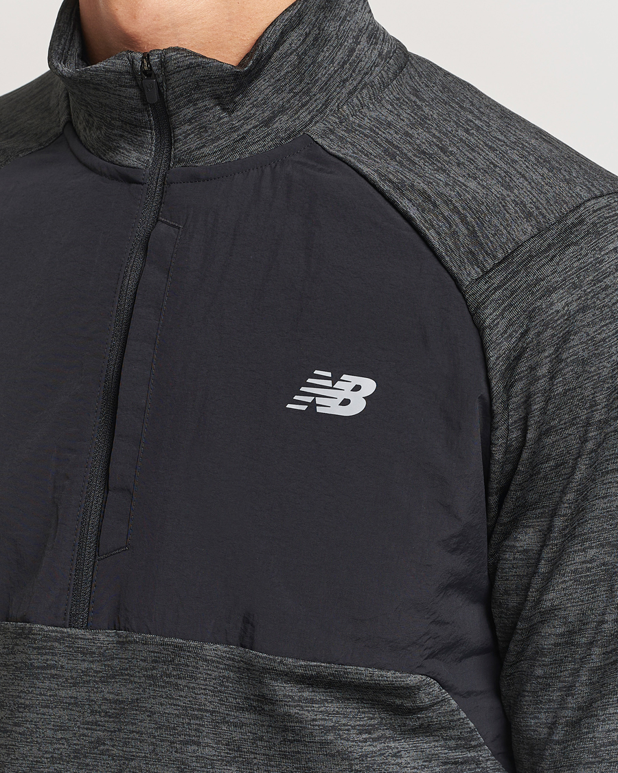 Herren | Pullover | New Balance Running | Heat Grid Half Zip Black