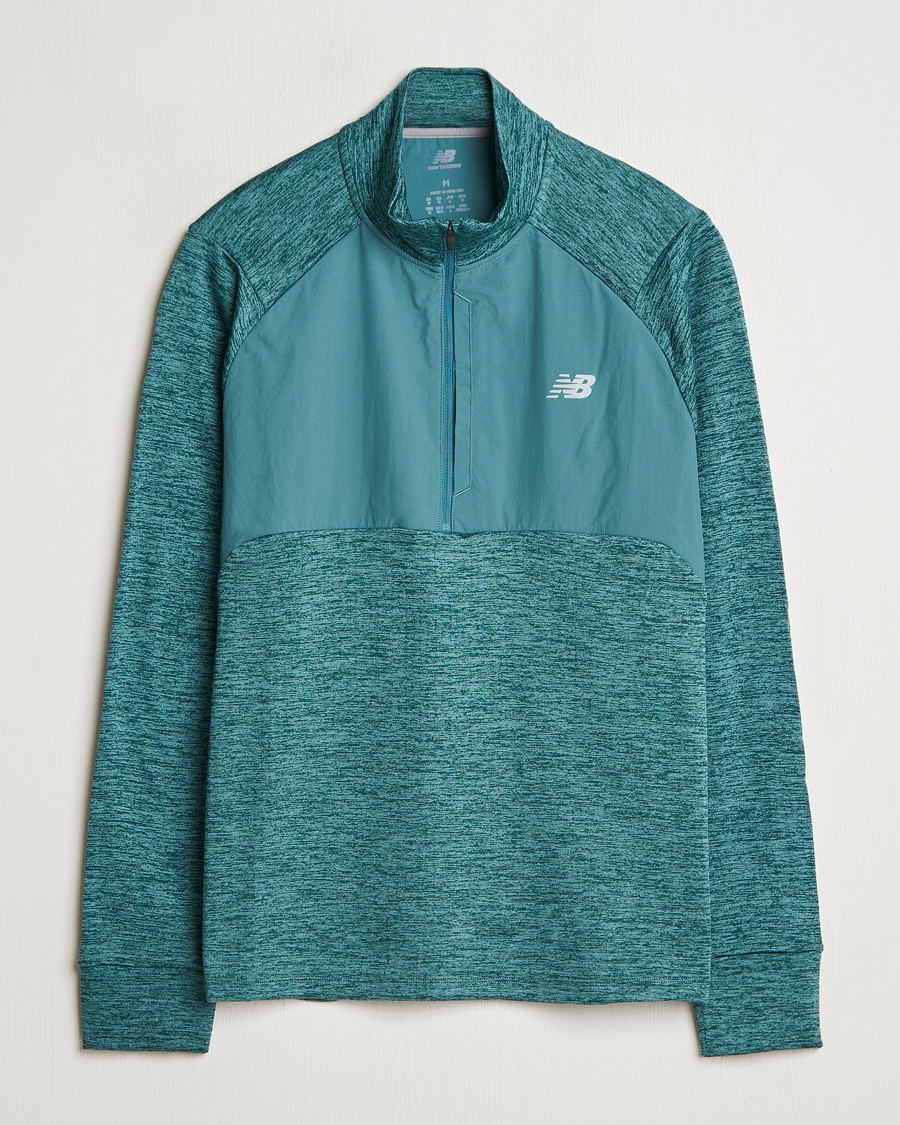 Herren | Pullover | New Balance Running | Heat Grid Half Zip New Spruce