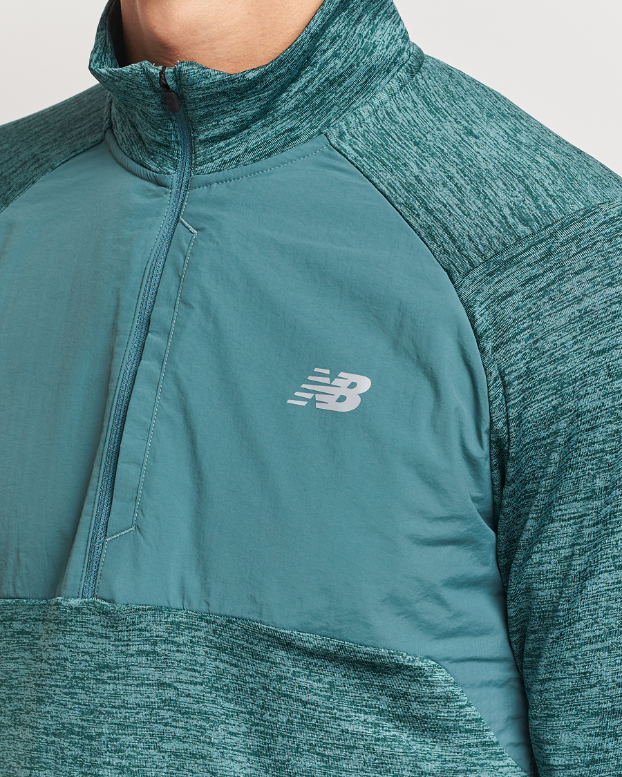 Herren | Pullover | New Balance Running | Heat Grid Half Zip New Spruce
