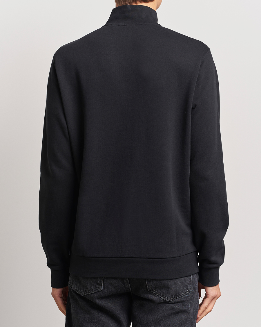 Herren | Pullover | Lyle & Scott | Loopback Half Zip Sweater Jet Black