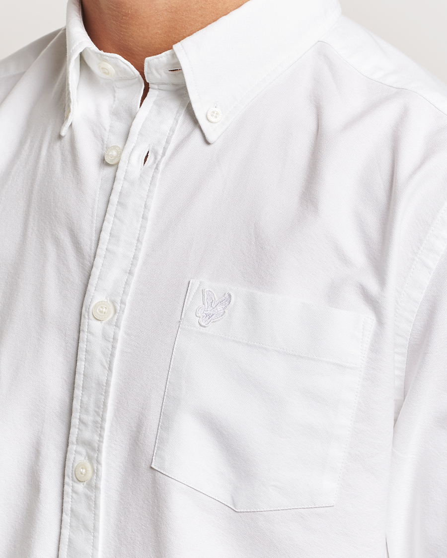 Herren | Hemden | Lyle & Scott | Tonal Eagle Plain Oxford Shirt White