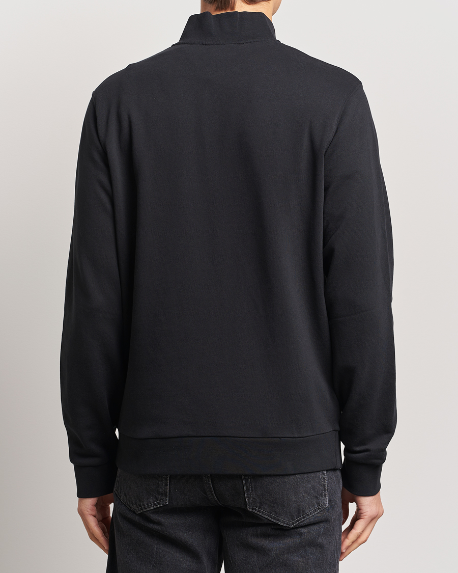 Herren | Pullover | Lyle & Scott | Tonal Eagle Half Zip Sweater Jet Black