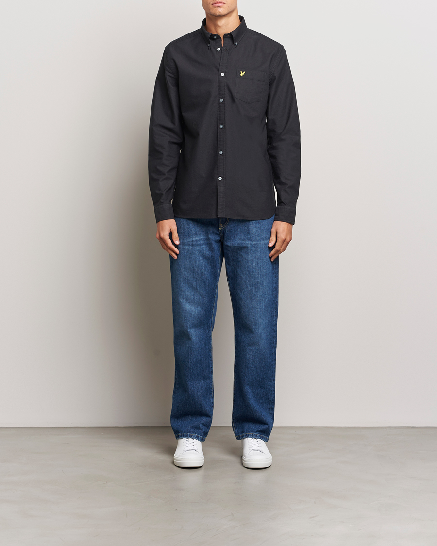 Herren | Hemden | Lyle & Scott | Lightweight Oxford Shirt Jet Black