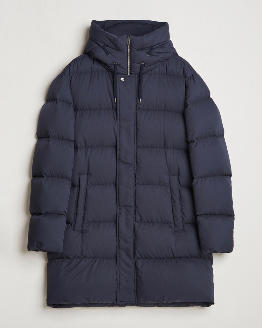 Herren | Jacken | Herno | Faux Fur Down Parka Navy