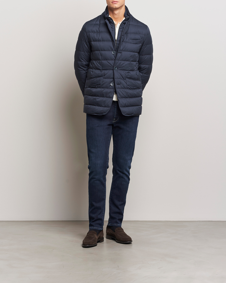 Herren | Jacken | Herno | Nylon Down Blazer Navy