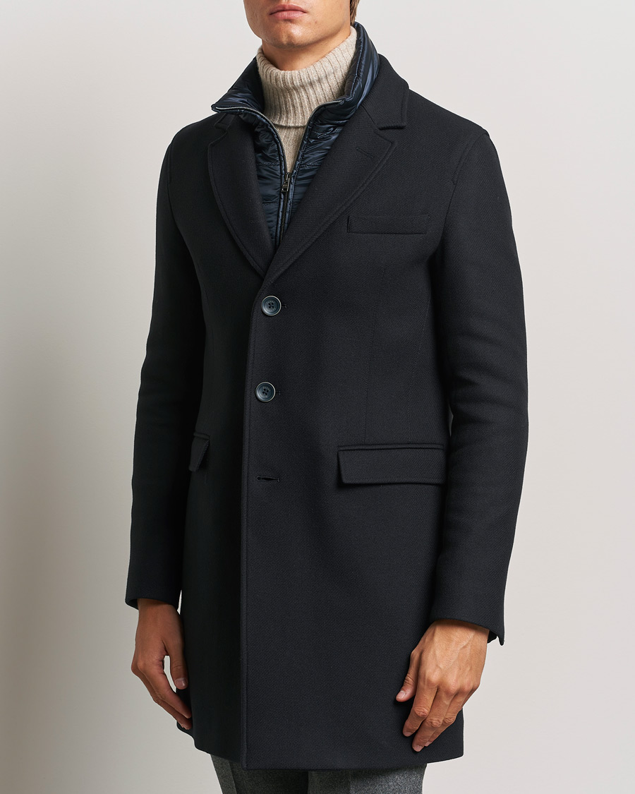 Herren | Jacken | Herno | Wool Zip Coat Navy