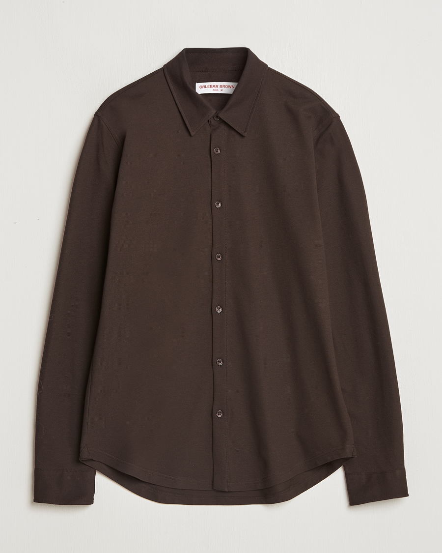 Herren | Hemden | Orlebar Brown | Giles Pique Shirt Truffle
