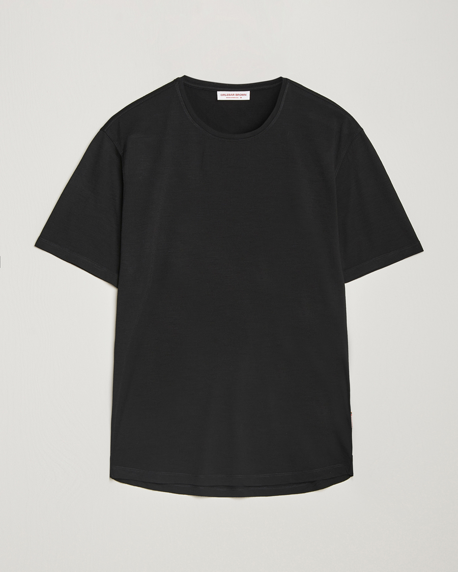 Herren | T-Shirts | Orlebar Brown | OB Lux Merino T-Shirt Black