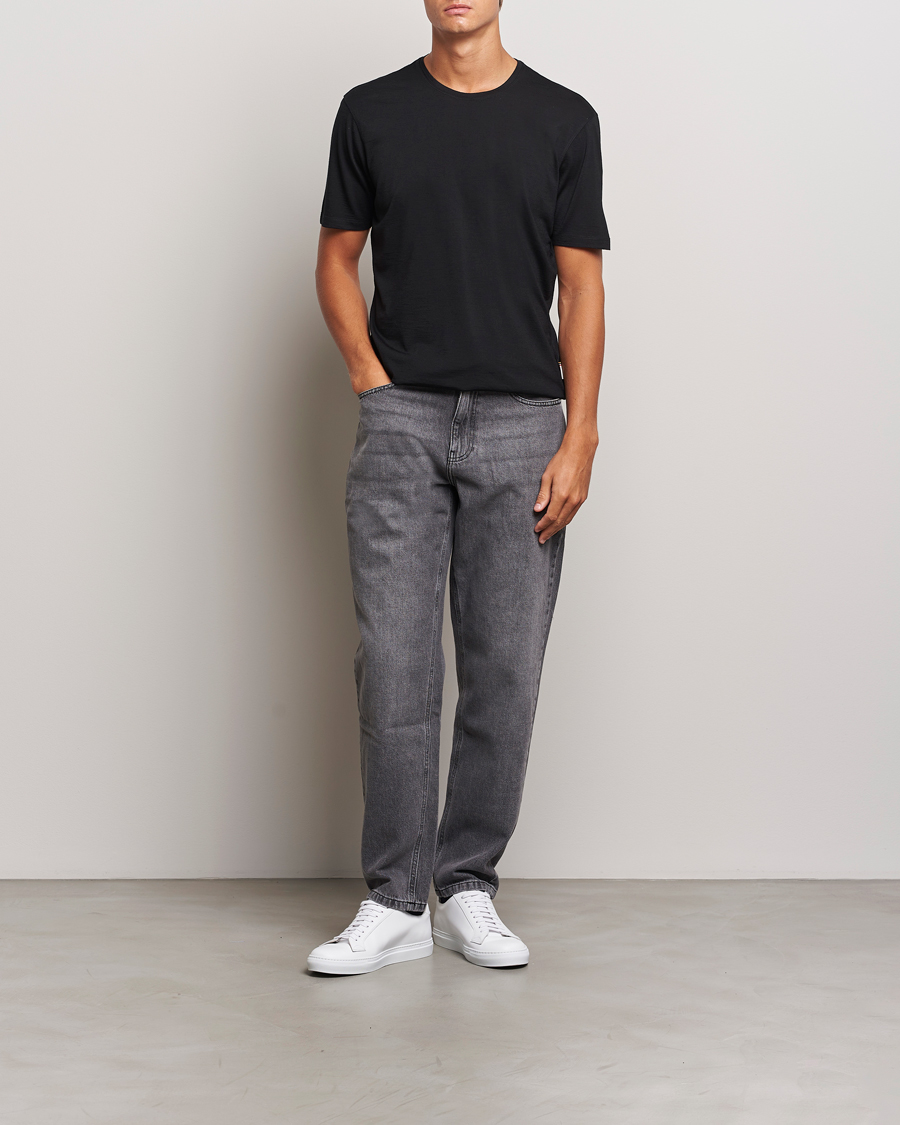 Herren | T-Shirts | Orlebar Brown | OB Lux Merino T-Shirt Black