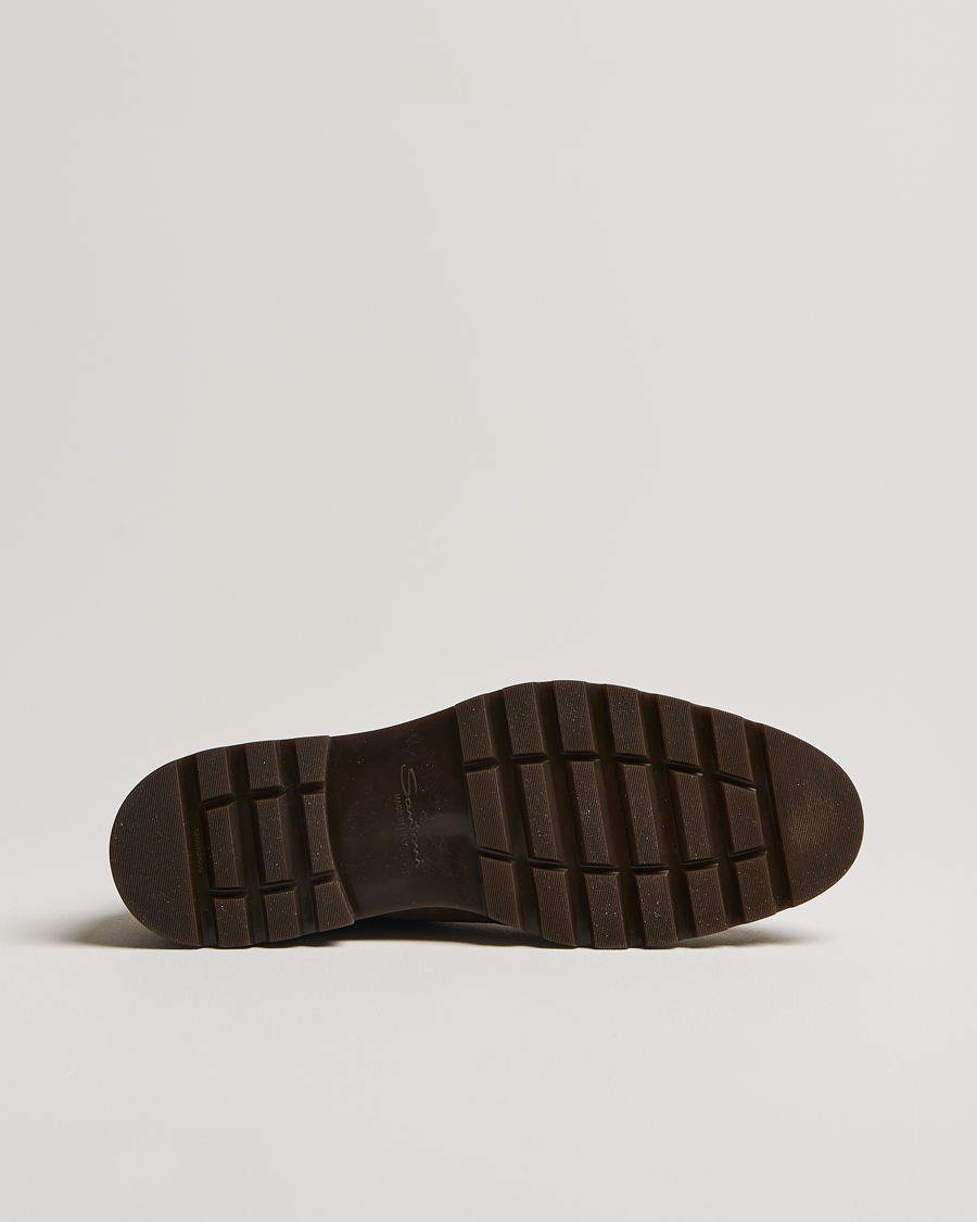 Herren | Santoni Winter Chukka Boot Dark Brown Suede | Santoni | Winter Chukka Boot Dark Brown Suede