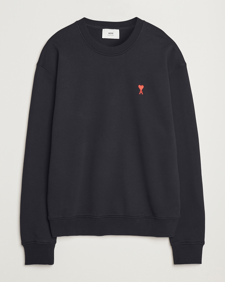 Herren | Pullover | AMI | Heart Logo Sweatshirt Black