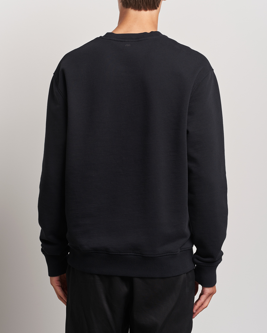 Herren | Pullover | AMI | Tonal Heart Logo Sweatshirt Black