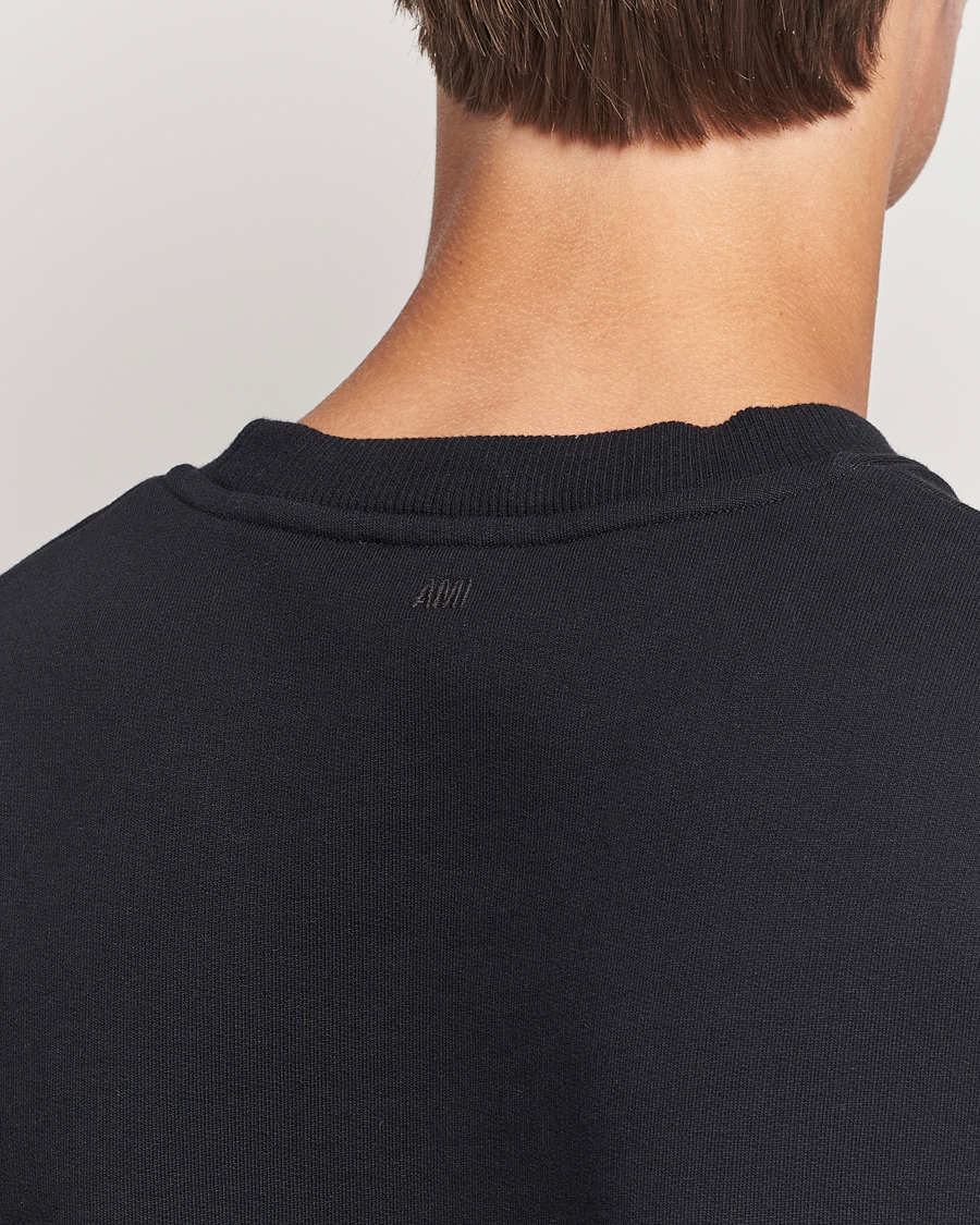 Herren | Pullover | AMI | Tonal Heart Logo Sweatshirt Black