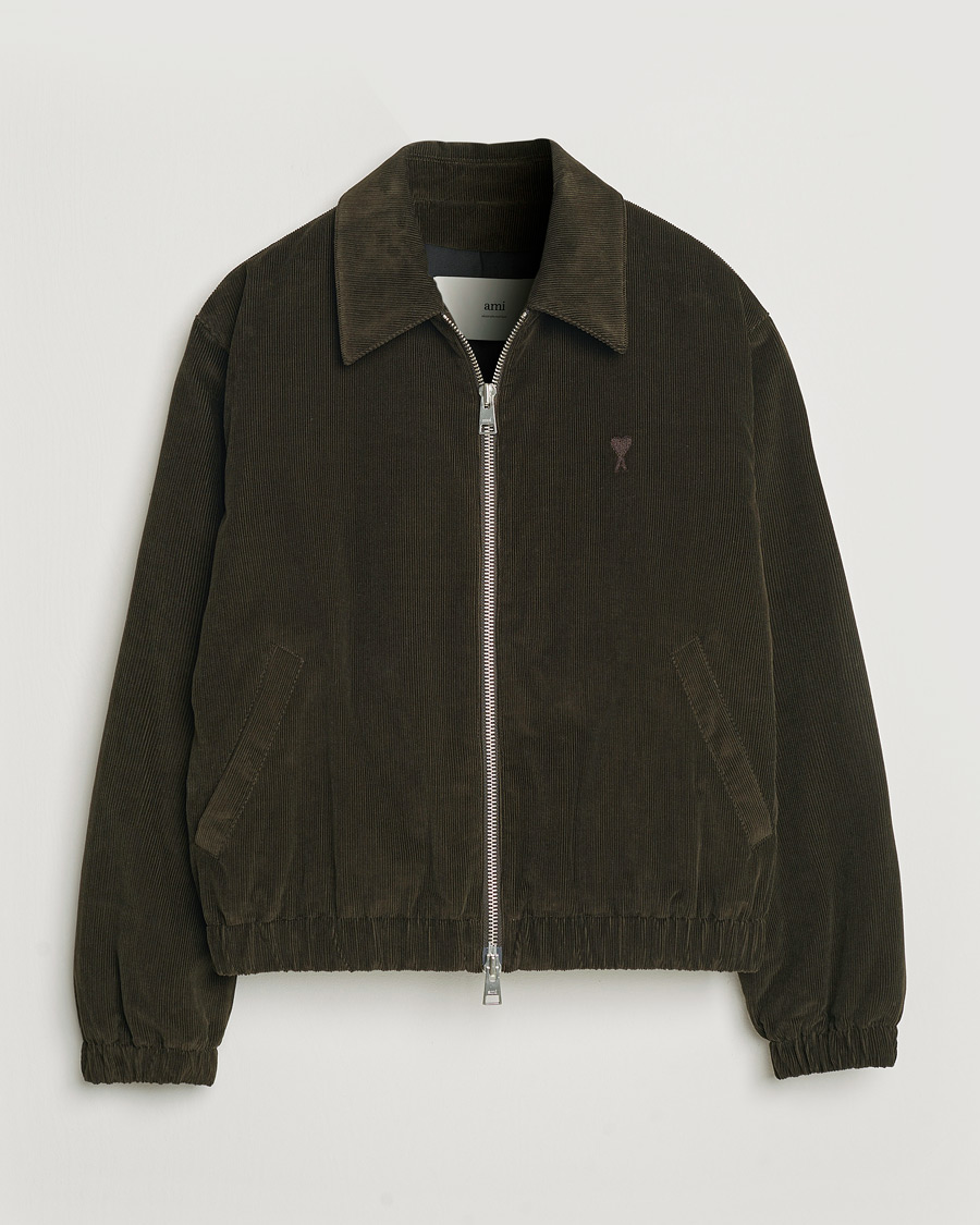 Herren | Jacken | AMI | Light Padded Corduroy Jacket Dark Coffee