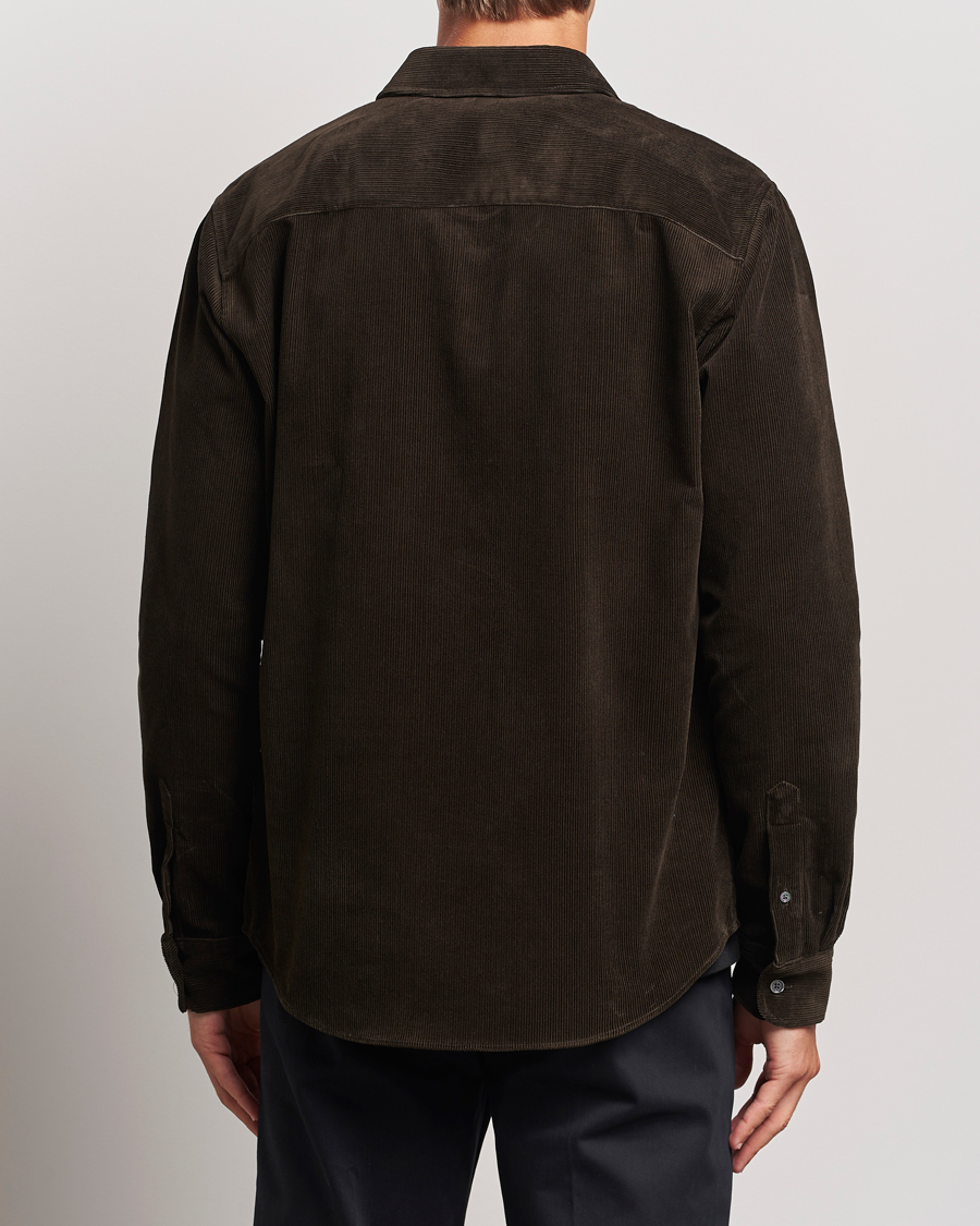 Herren | Hemden | AMI | Classic Fit Corduroy Shirt Dark Coffee