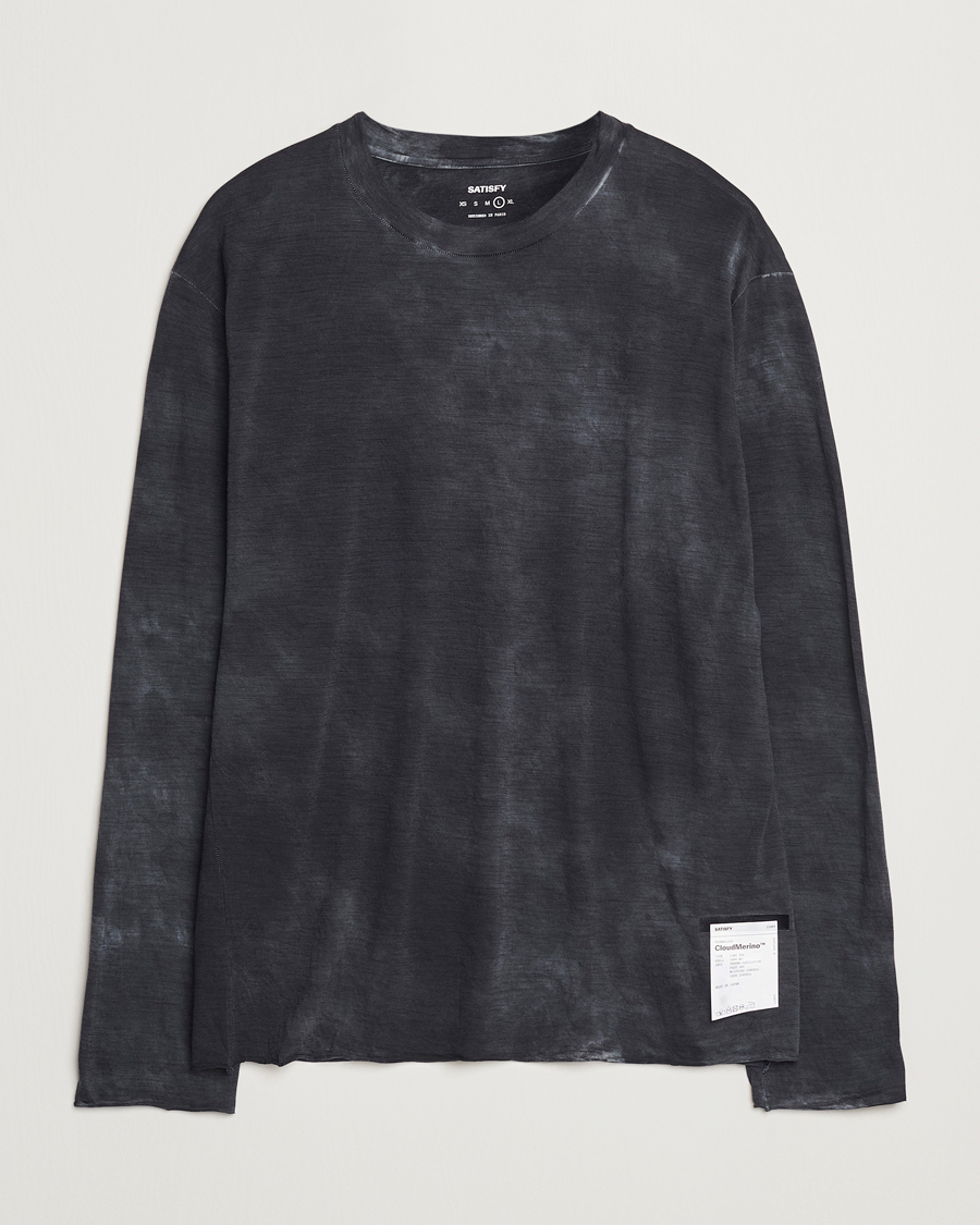 Herren | T-Shirts | Satisfy | CloudMerino Long Sleeve T-Shirt Sun Bleached Black