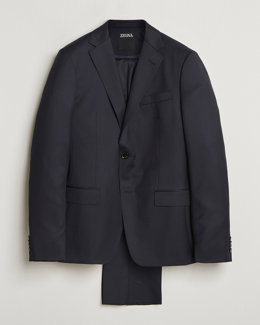 Herren | Anzüge | Zegna | Tailored Wool Suit Midnight