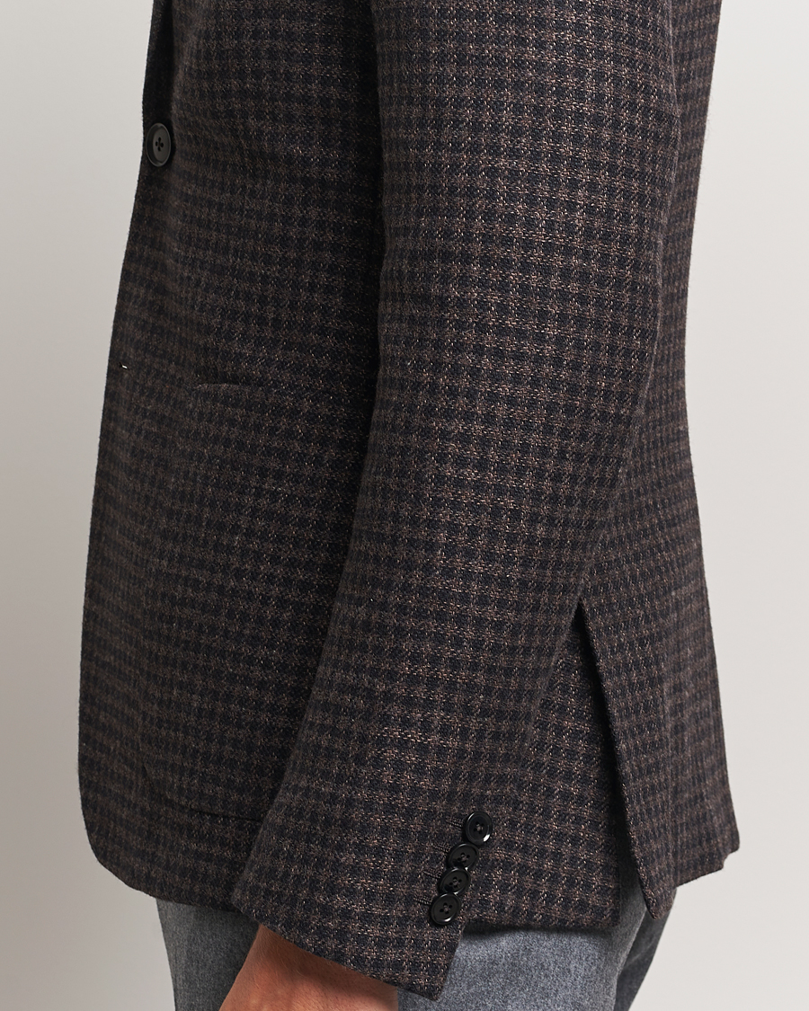 Herren | Sakkos | Zegna | Unconstructed Wool/Cashmere Blazer Brown Check