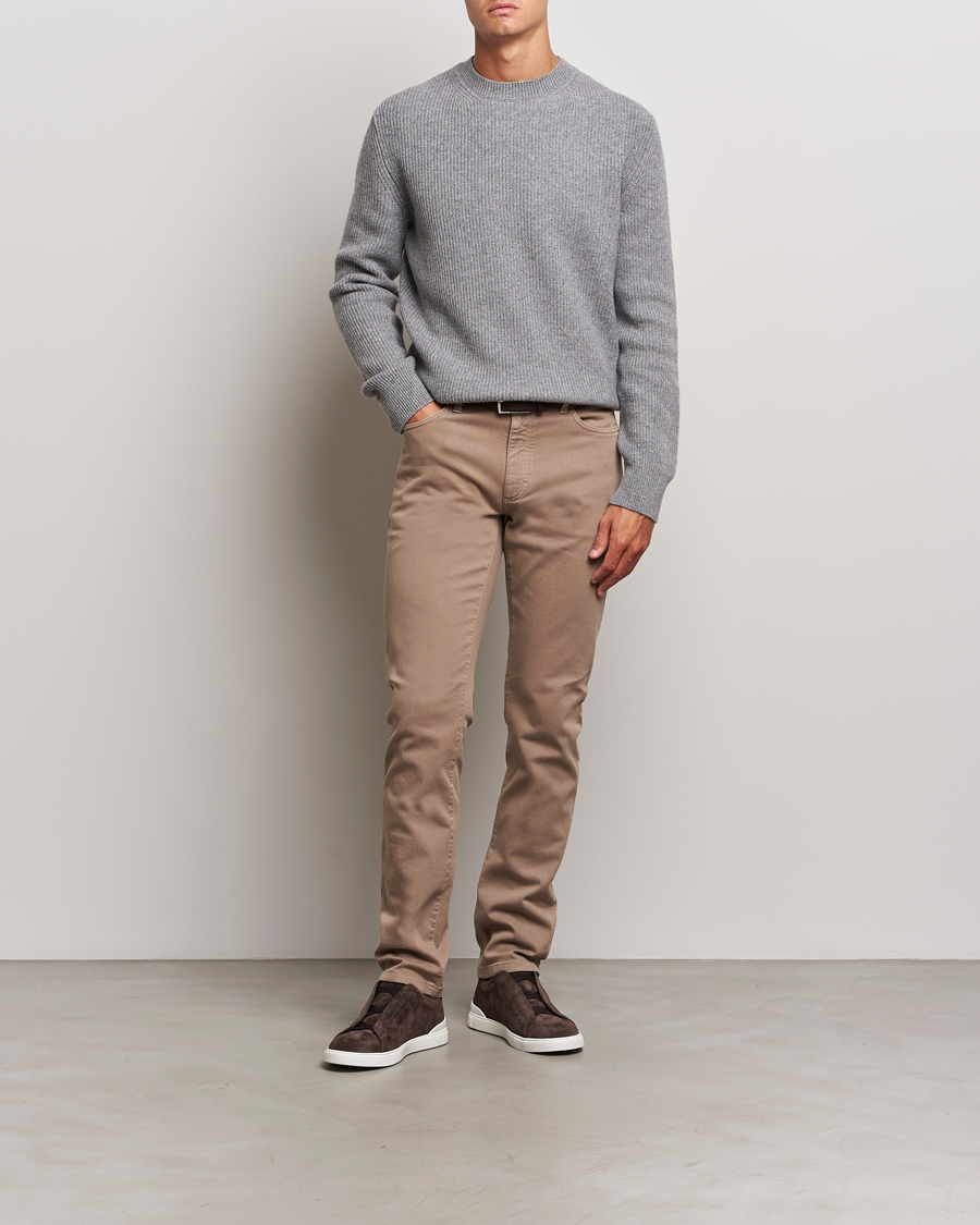 Herren | Hosen | Zegna | 5-Pocket Comfort Denim Pants Beige