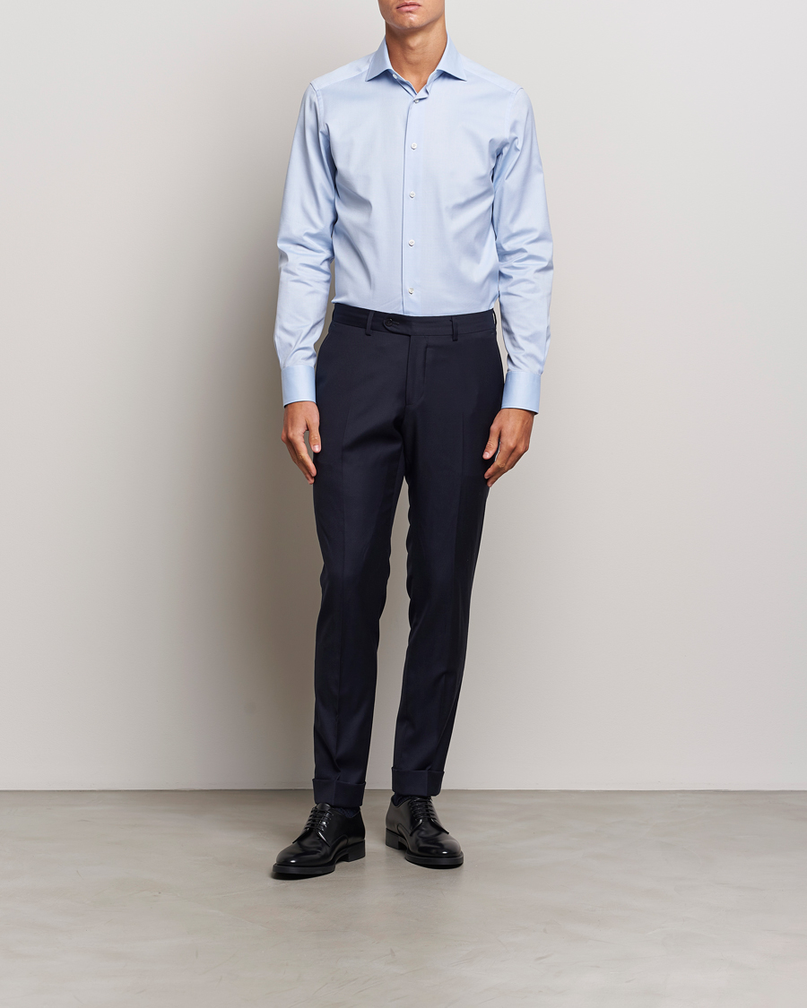 Herren | Hemden | Zegna | Slim Fit Oxford Dress Shirt Light Blue