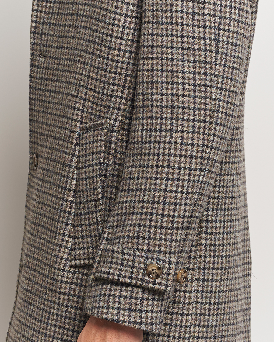 Herren | Jacken | Valstar | Marcello Wool Overcoat Grey Houndstooth