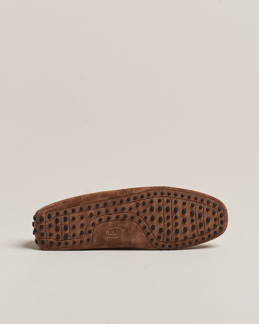 Herren | Tod's Winter Shearling Gommino Brown Suede | Tod's | Winter Shearling Gommino Brown Suede