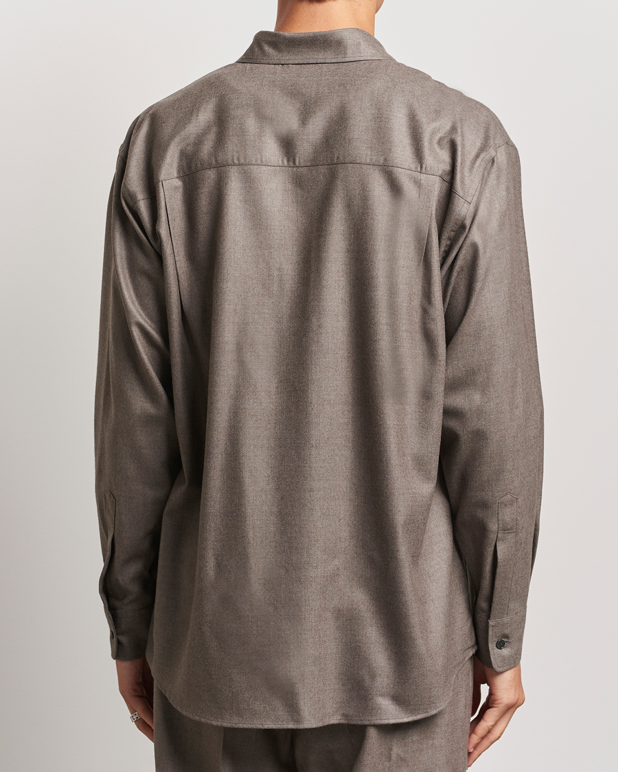 Herren | Hemden | Auralee | Superlight Wool Shirt Top Brown