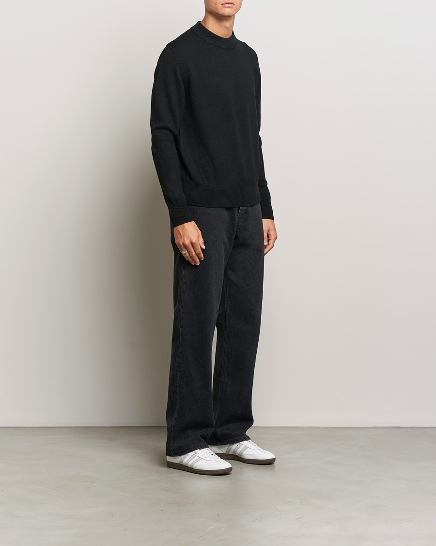 Herren | Pullover | Sunflower | Moon Merino Crewneck Black