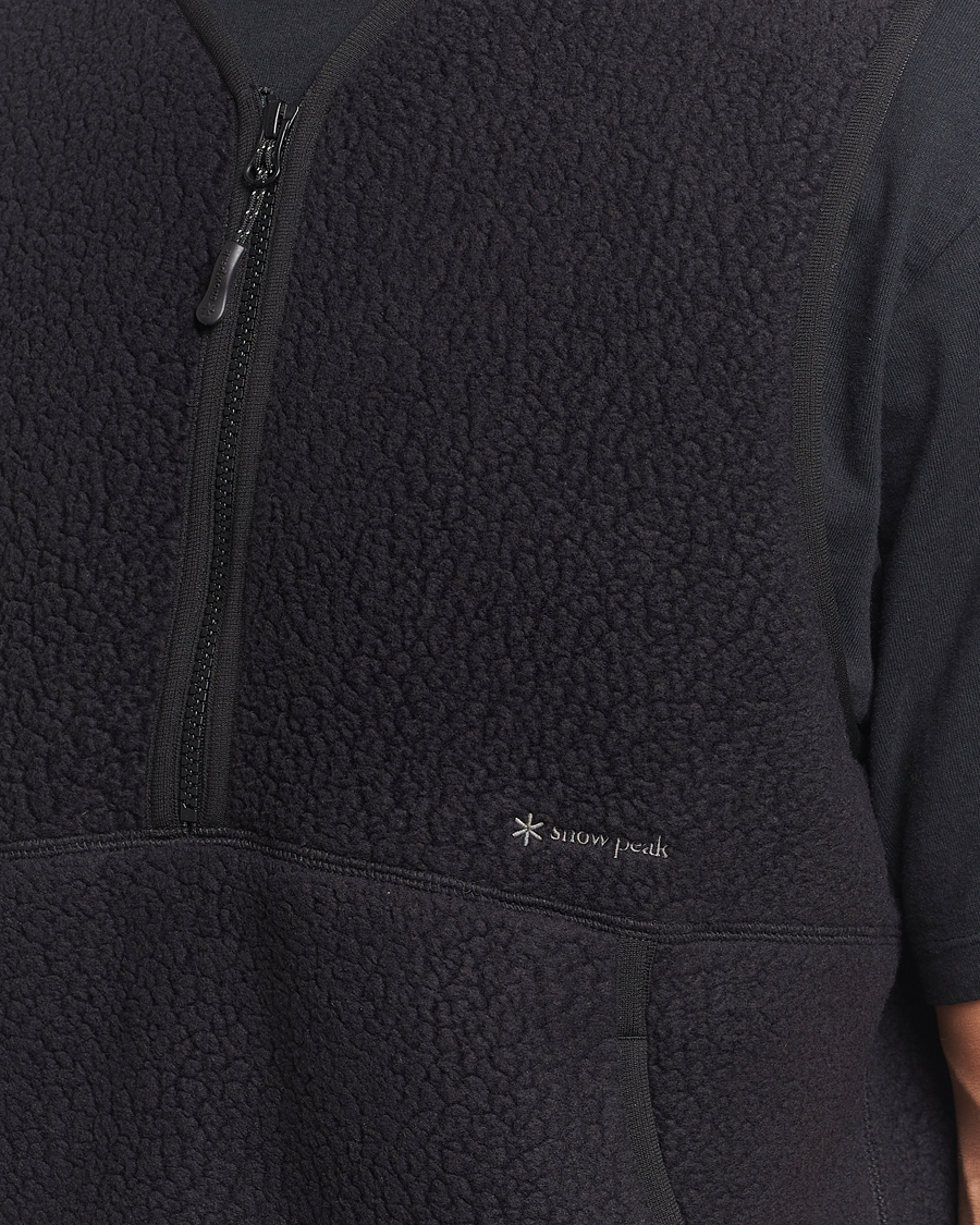 Herren | Snow Peak Thermal Boa Fleece Vest Black | Snow Peak | Thermal Boa Fleece Vest Black