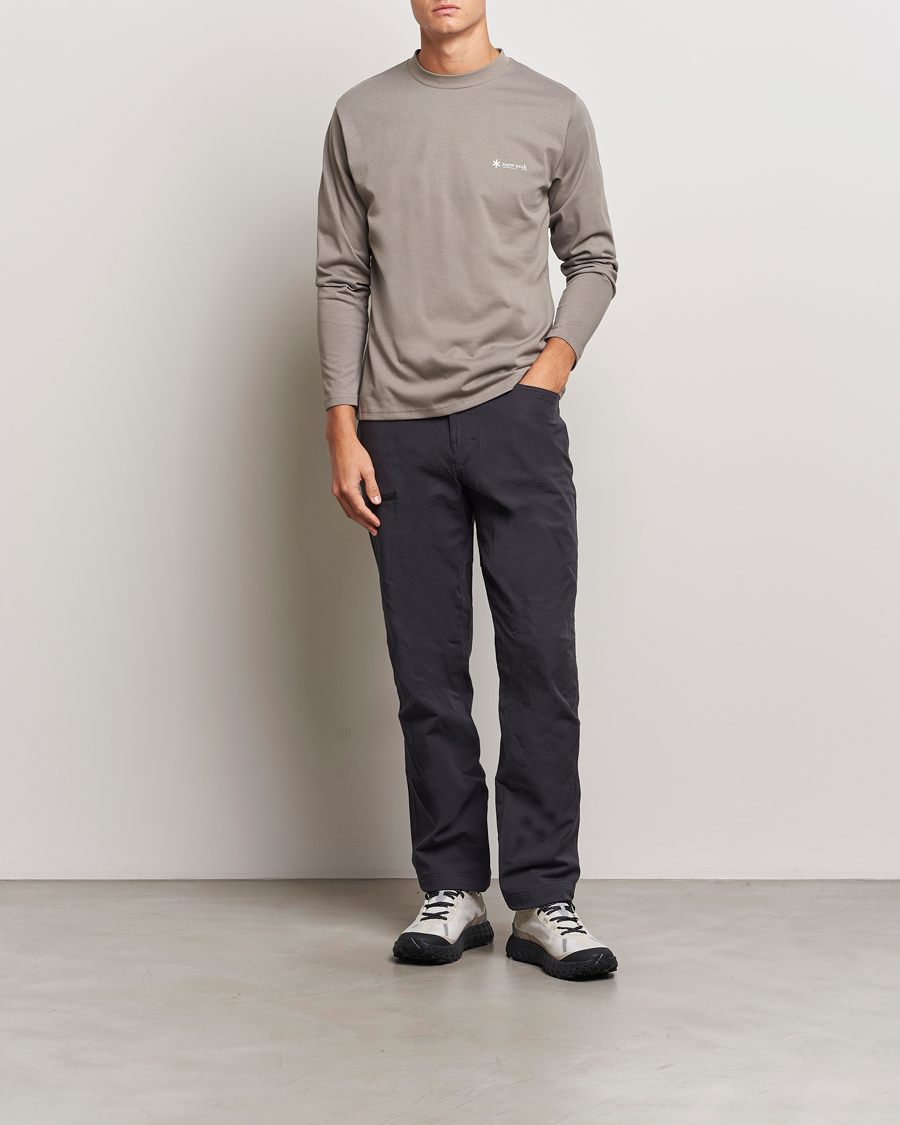 Herren | T-Shirts | Snow Peak | Onepoint Long Sleeve T-Shirt Greige